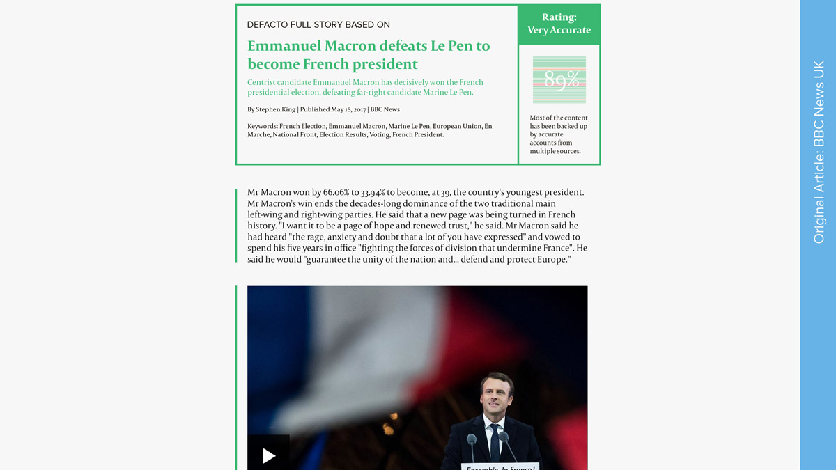 Case DeFacto - Article 2